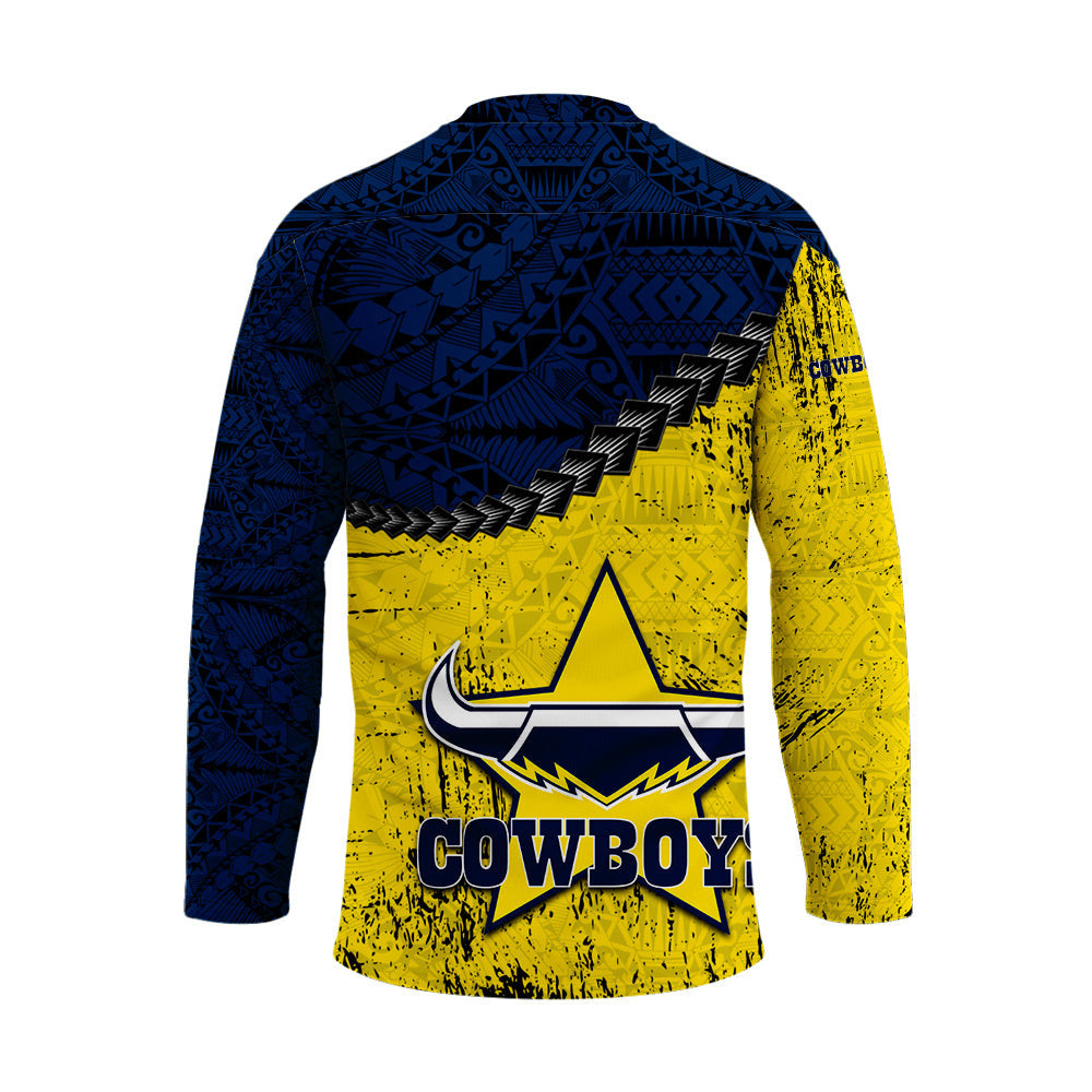 north-queensland-cowboys-hockey-jersey-grunge-polynesian-tattoo-nrl