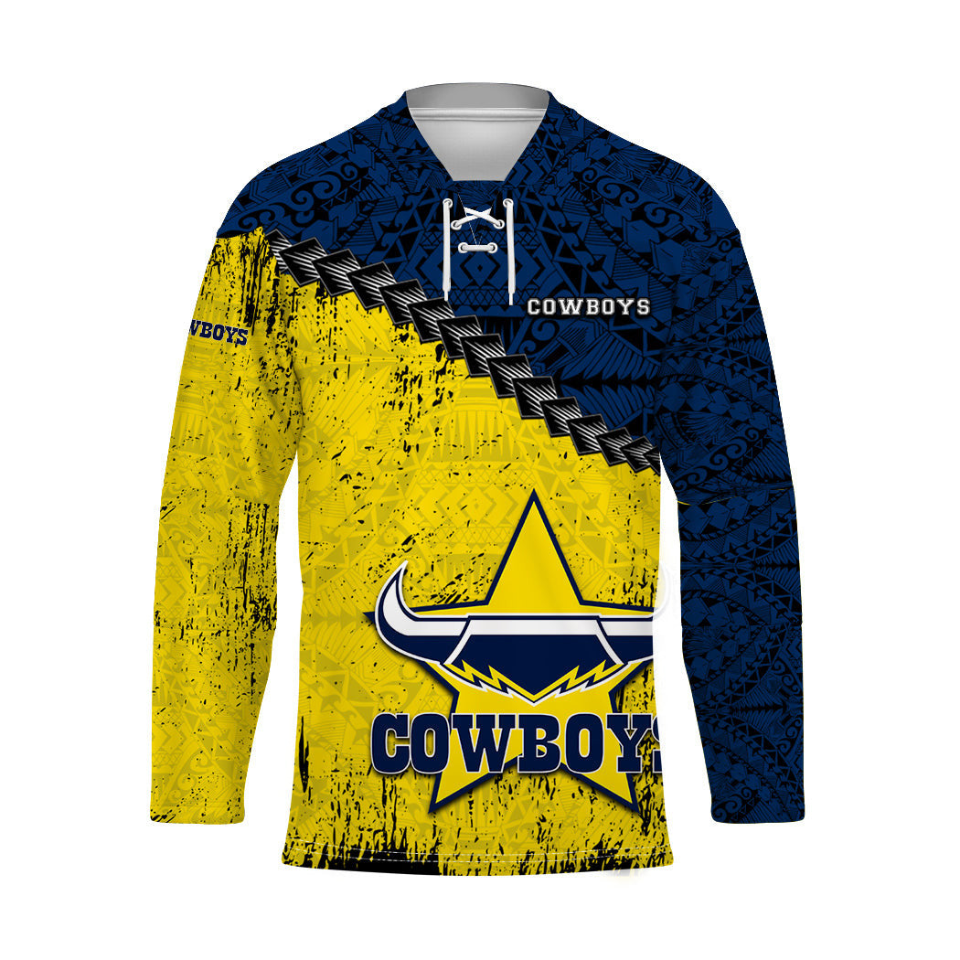 north-queensland-cowboys-hockey-jersey-grunge-polynesian-tattoo-nrl