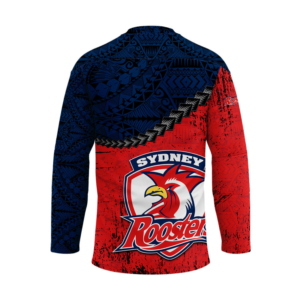 sydney-roosters-hockey-jersey-grunge-polynesian-tattoo-nrl