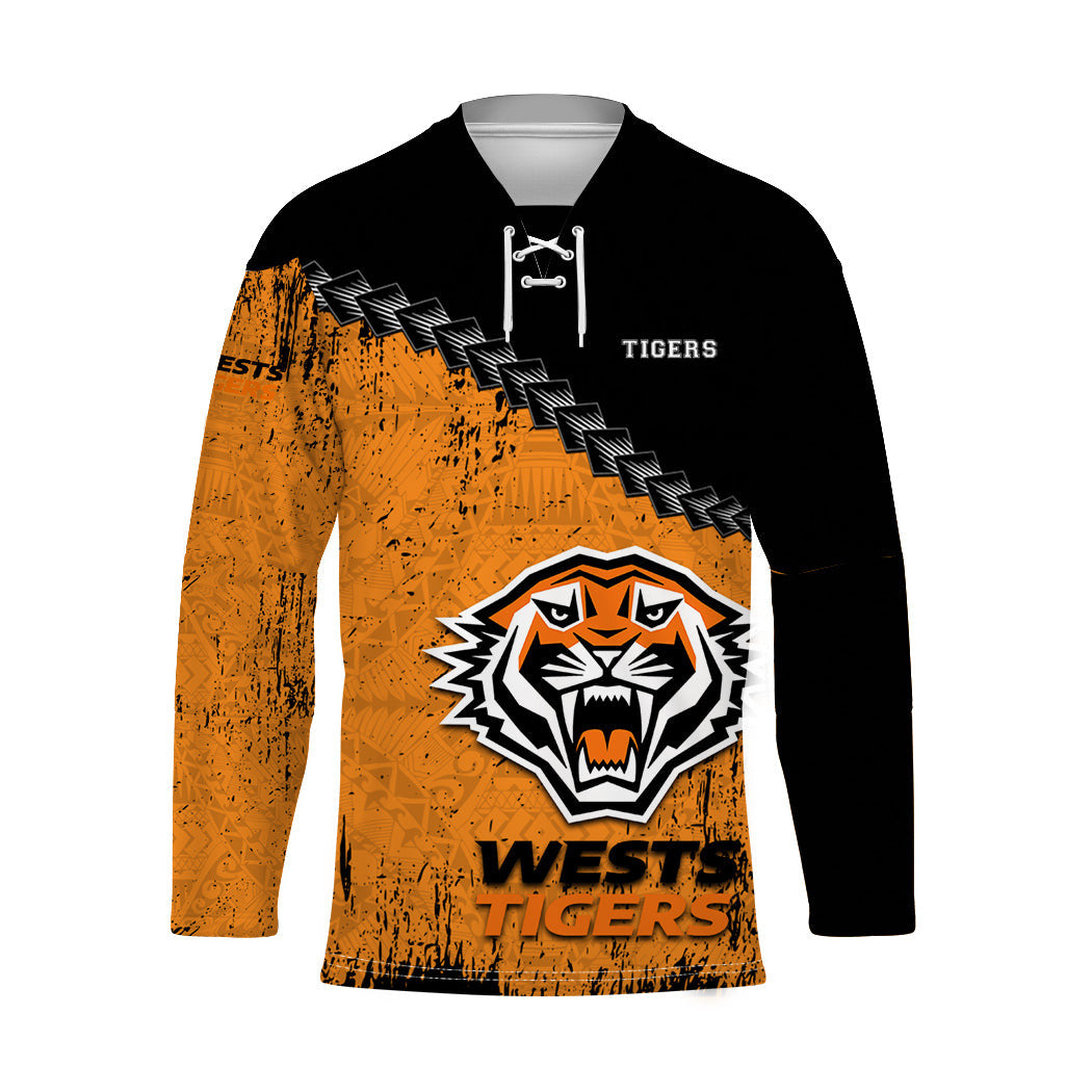 wests-tigers-hockey-jersey-grunge-polynesian-tattoo-nrl