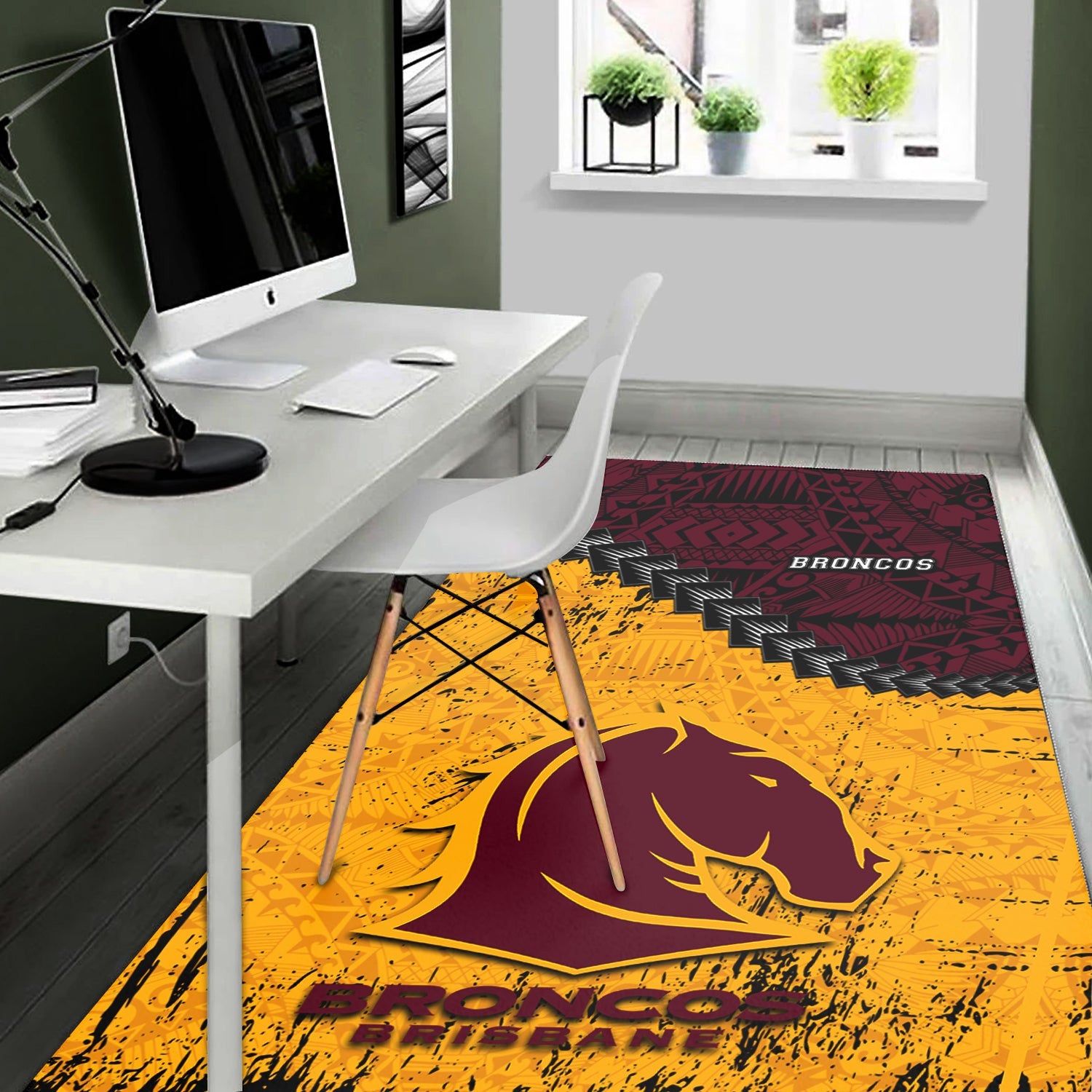 brisbane-broncos-area-rugs-grunge-polynesian-tattoo-nrl