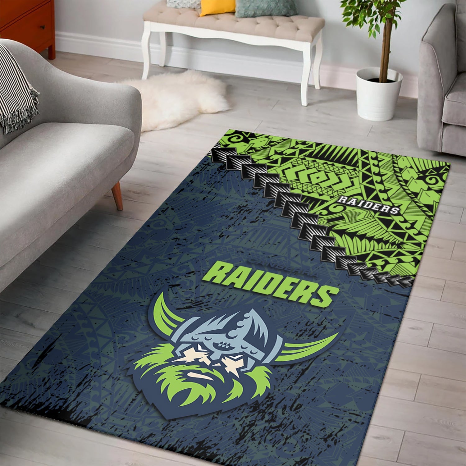 canberra-raiders-area-rugs-grunge-polynesian-tattoo-nrl