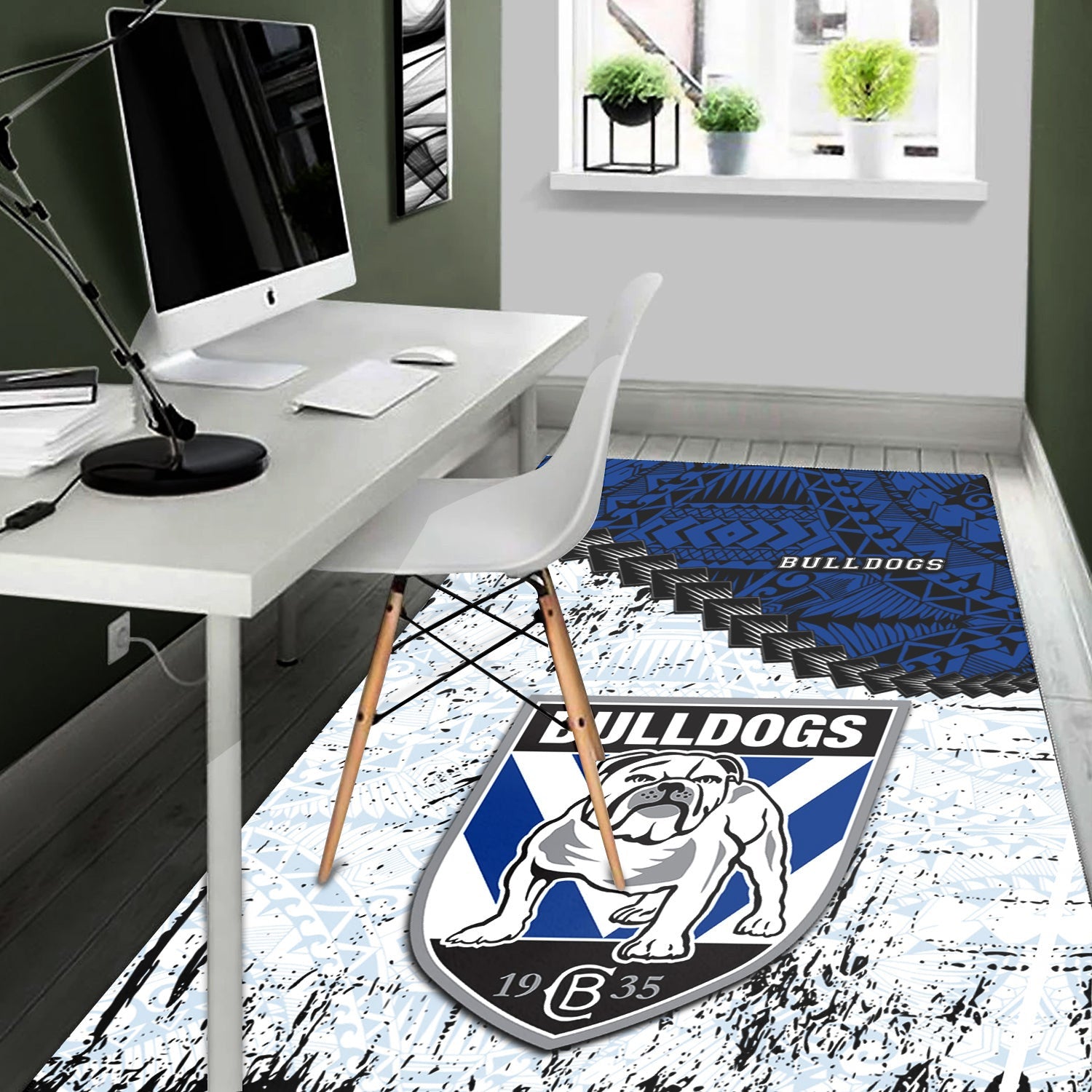 canterbury-bankstown-bulldogs-area-rugs-grunge-polynesian-tattoo-nrl