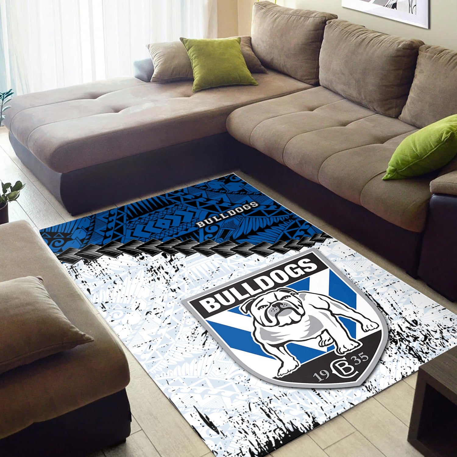 canterbury-bankstown-bulldogs-area-rugs-grunge-polynesian-tattoo-nrl