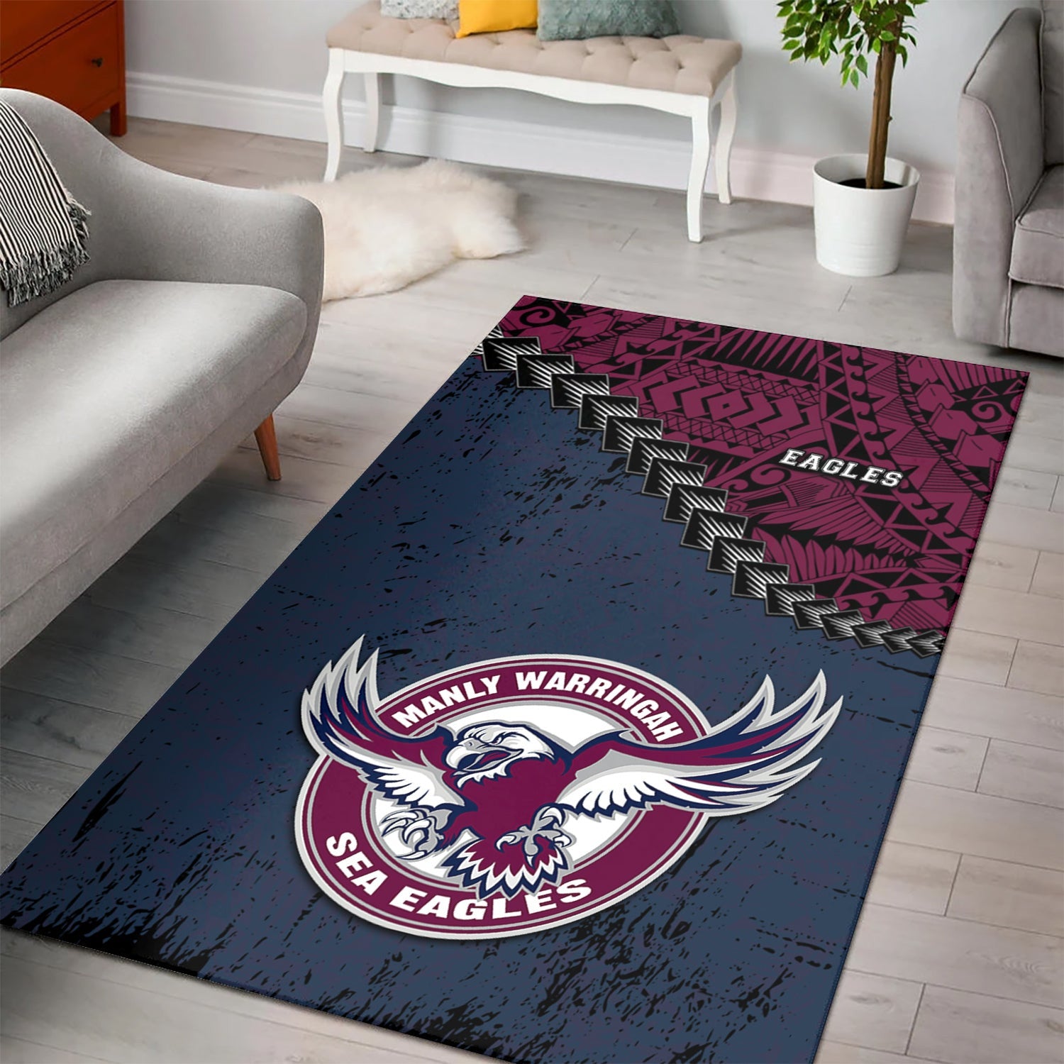 manly-warringah-sea-eagles-area-rugs-grunge-polynesian-tattoo-nrl