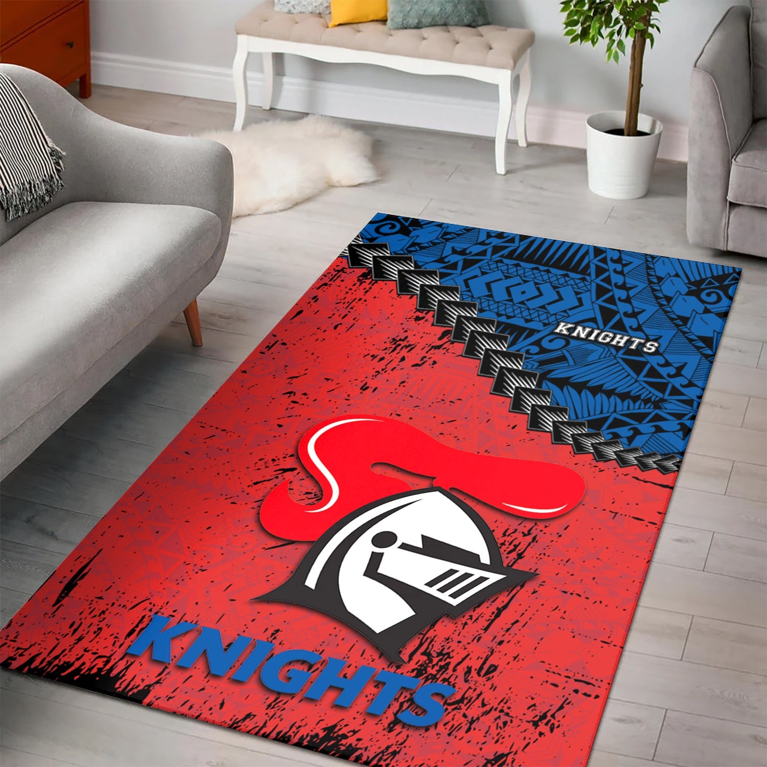 newcastle-knights-area-rugs-grunge-polynesian-tattoo-nrl