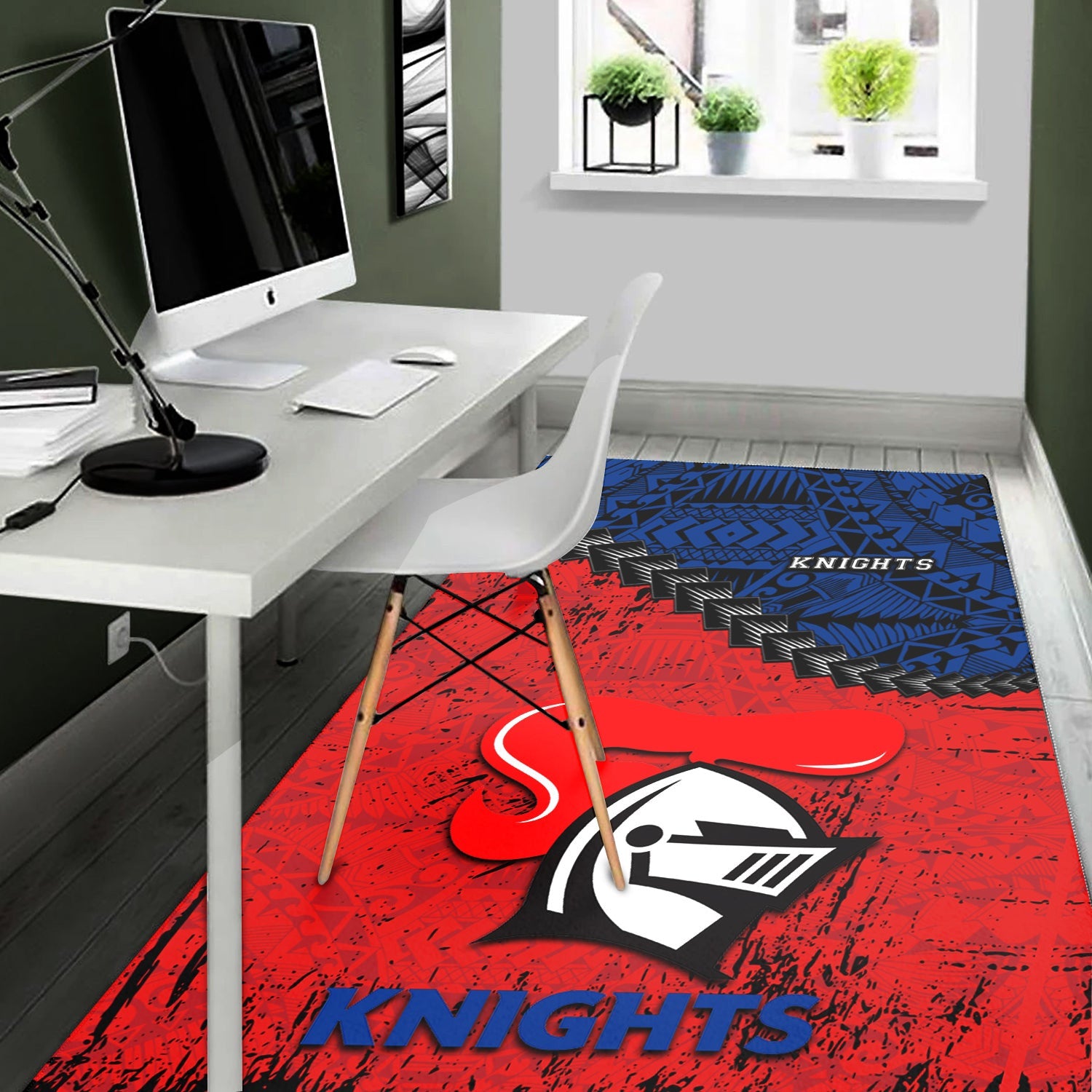 newcastle-knights-area-rugs-grunge-polynesian-tattoo-nrl