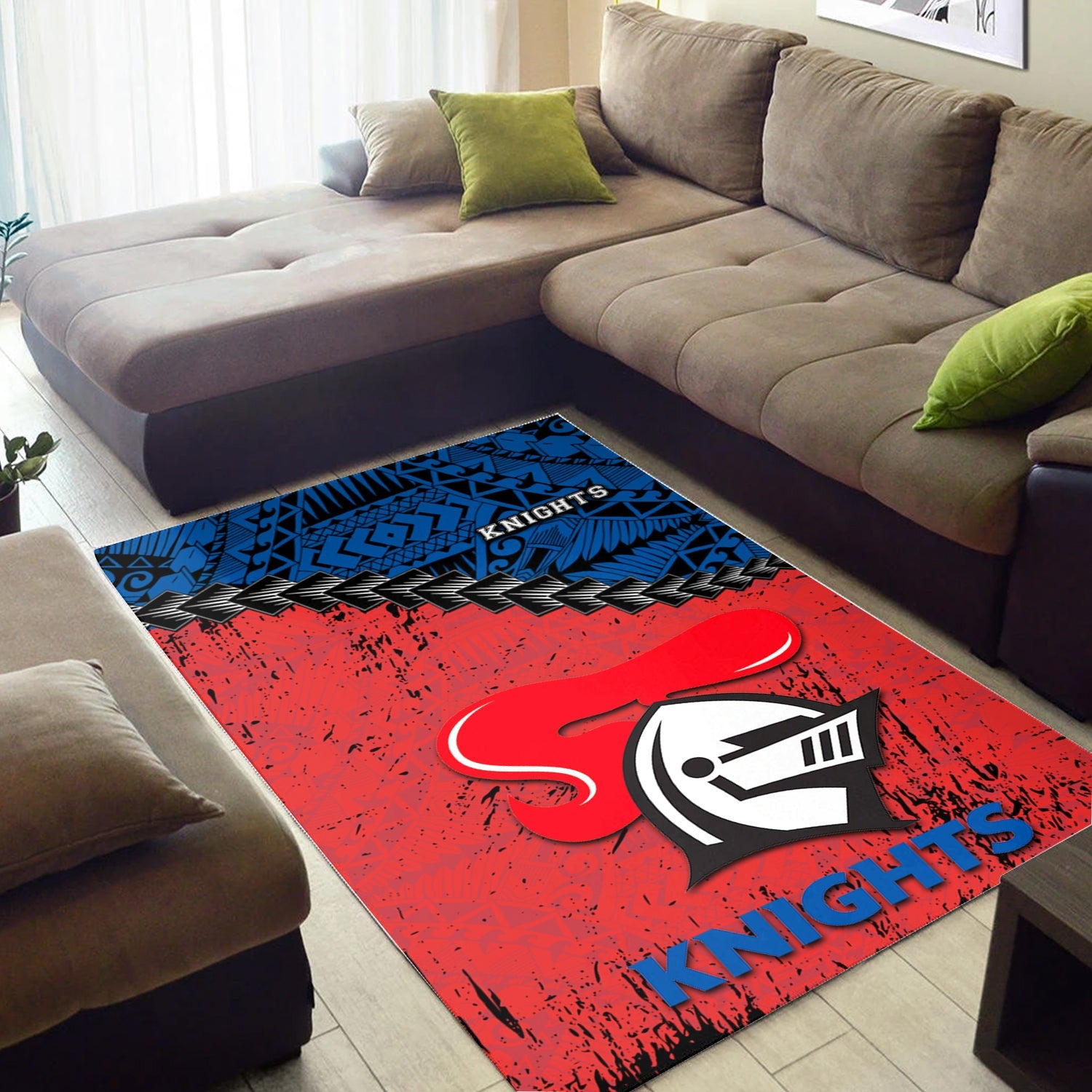 newcastle-knights-area-rugs-grunge-polynesian-tattoo-nrl