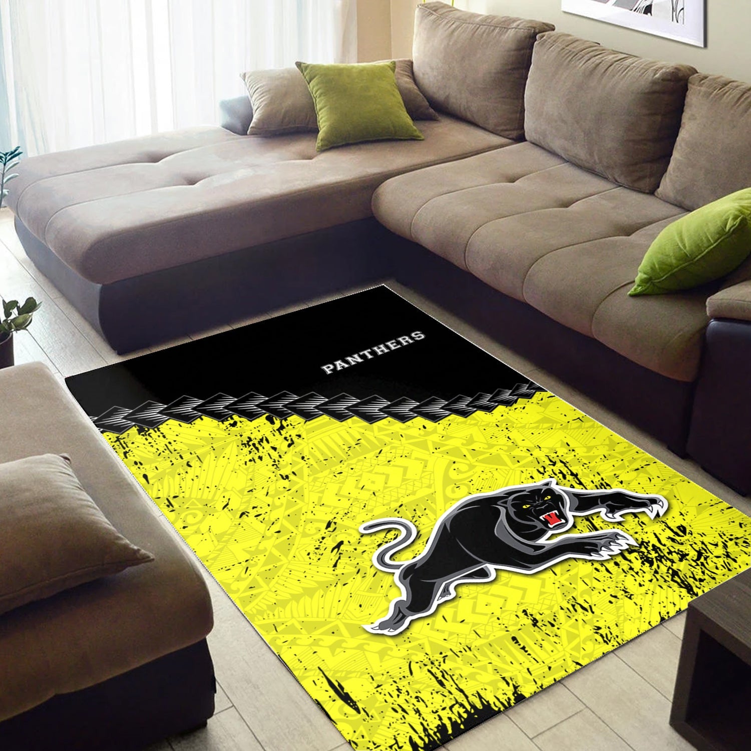 penrith-panthers-area-rugs-grunge-polynesian-tattoo-nrl