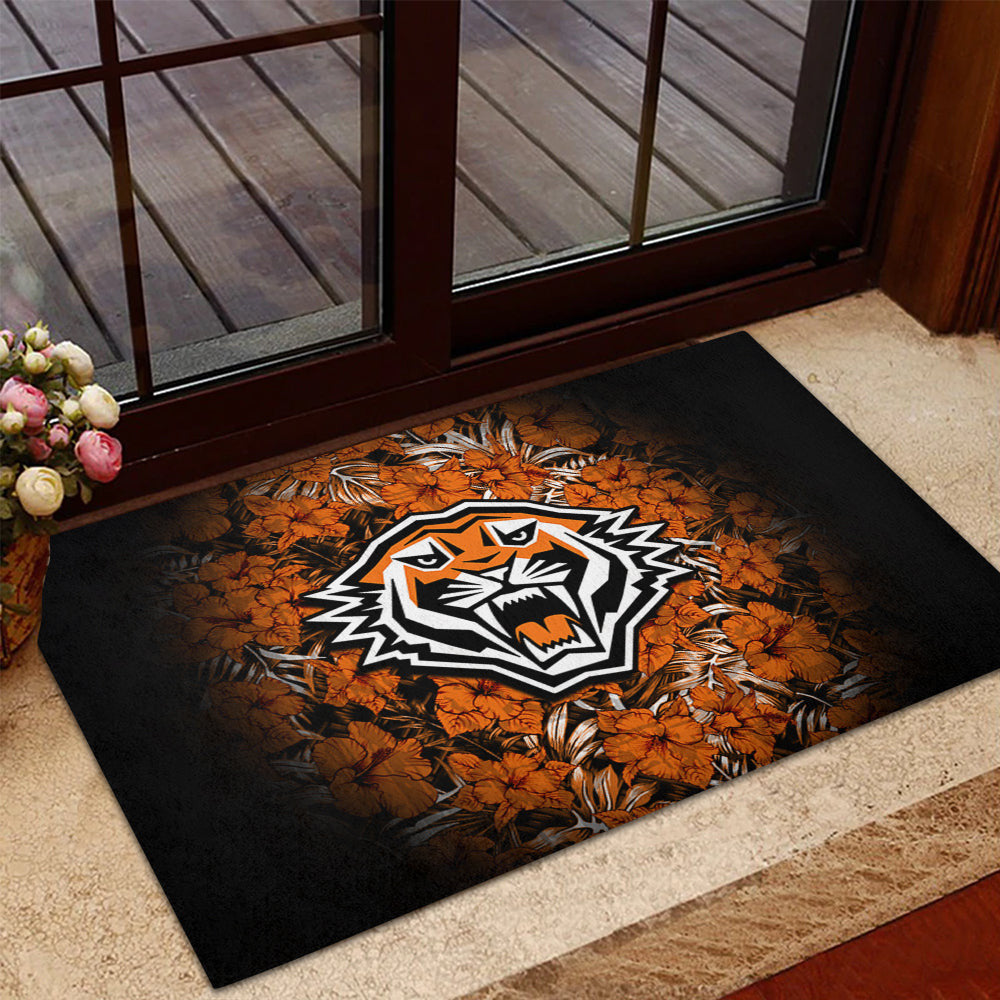 wests-tigers-doormat-polynesian-hibiscus-tropical-vintage-nrl