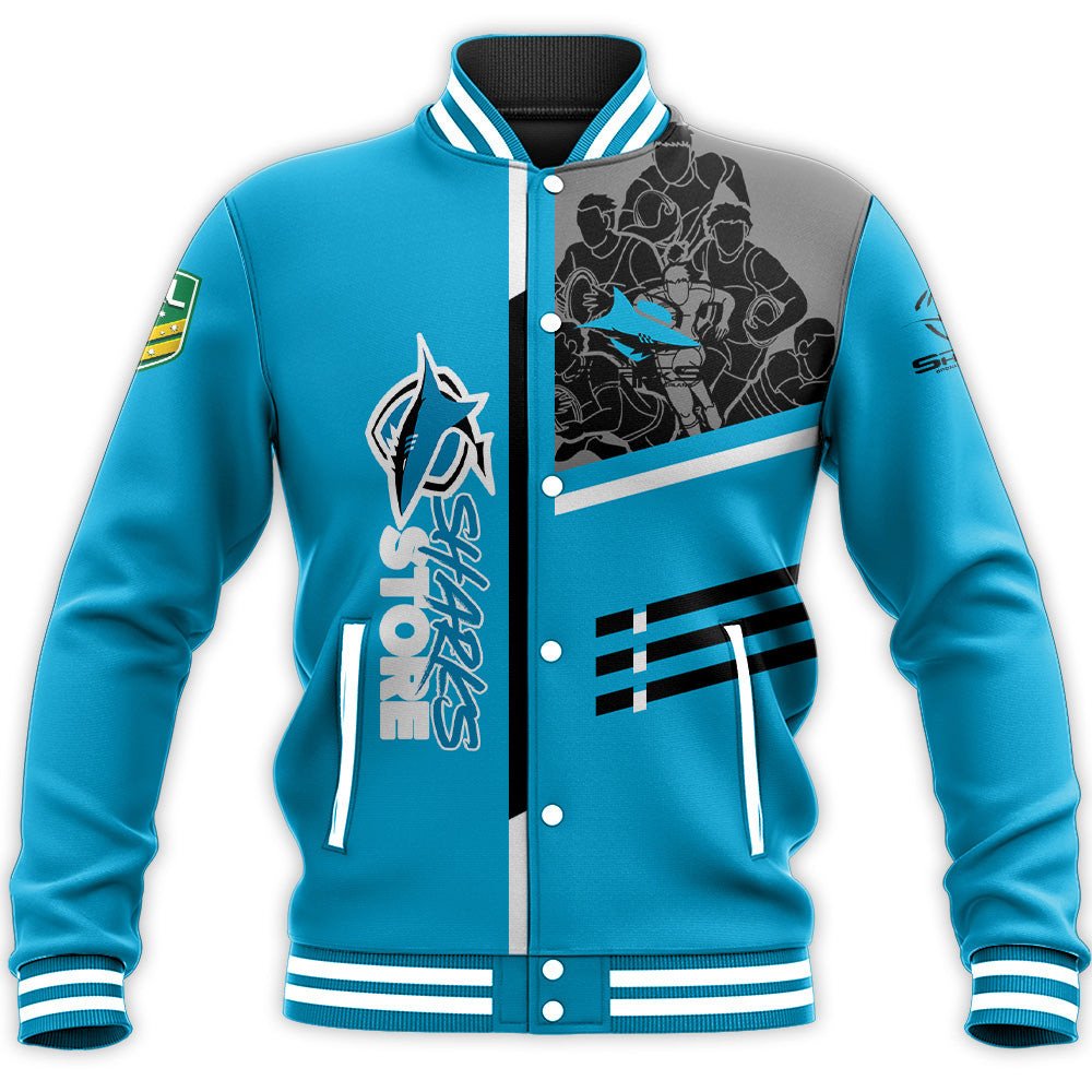 cronulla-sutherland-sharks-baseball-jacket-personalized-rugby-for-fan-nrl