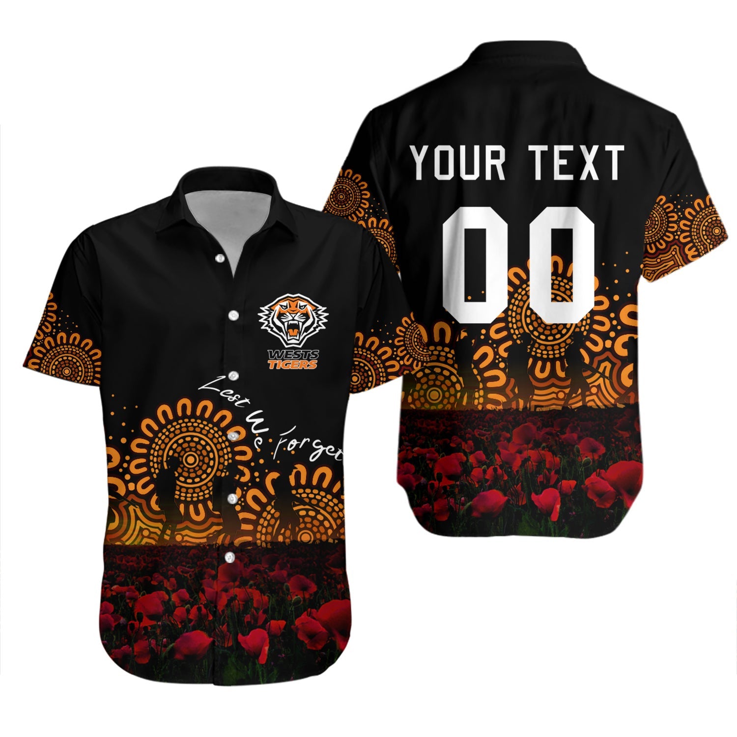 wests-tigers-hawaii-shirt-personalized-aboriginal-rugby-anzac-day-poppy-with-soldiers-nrl