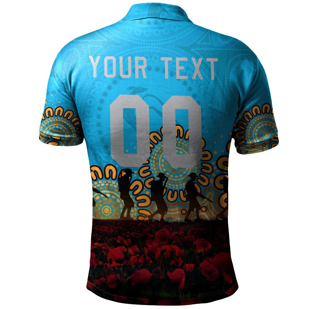 gold-coast-titans-polo-shirt-personalized-aboriginal-rugby-anzac-day-poppy-with-soldiers-nrl