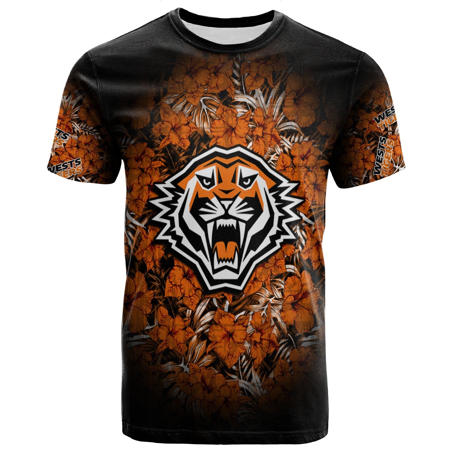 wests-tigers-t-shirt-polynesian-hibiscus-tropical-vintage-nrl