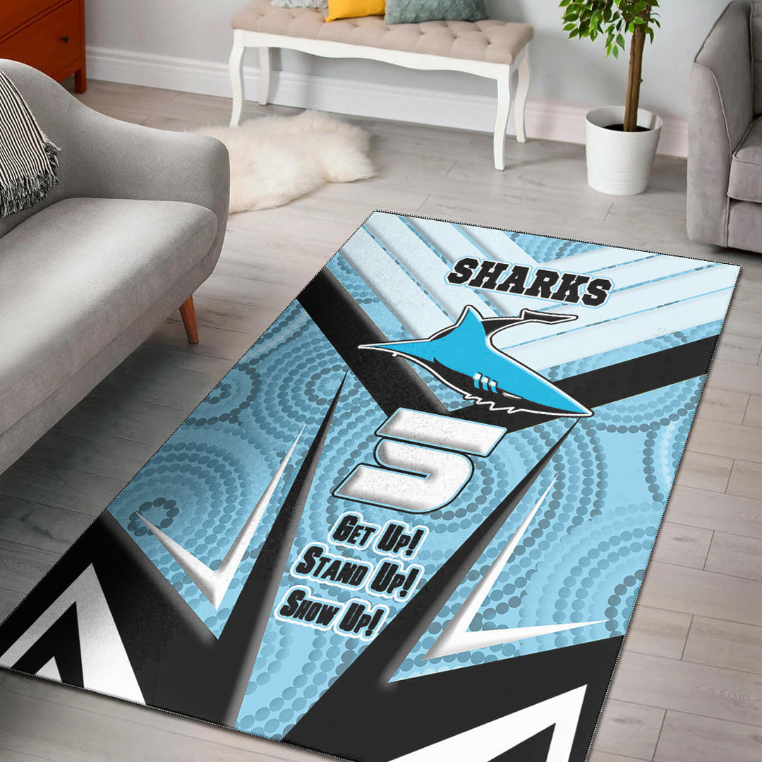 vibe-hoodie-area-rug-cronulla-sutherland-sharks-naidoc-2022-sporty-style-area-rug