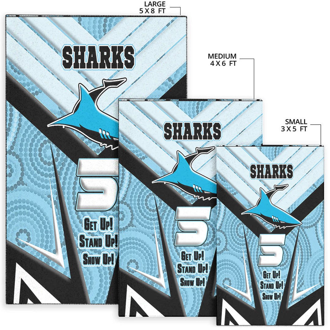 vibe-hoodie-area-rug-cronulla-sutherland-sharks-naidoc-2022-sporty-style-area-rug