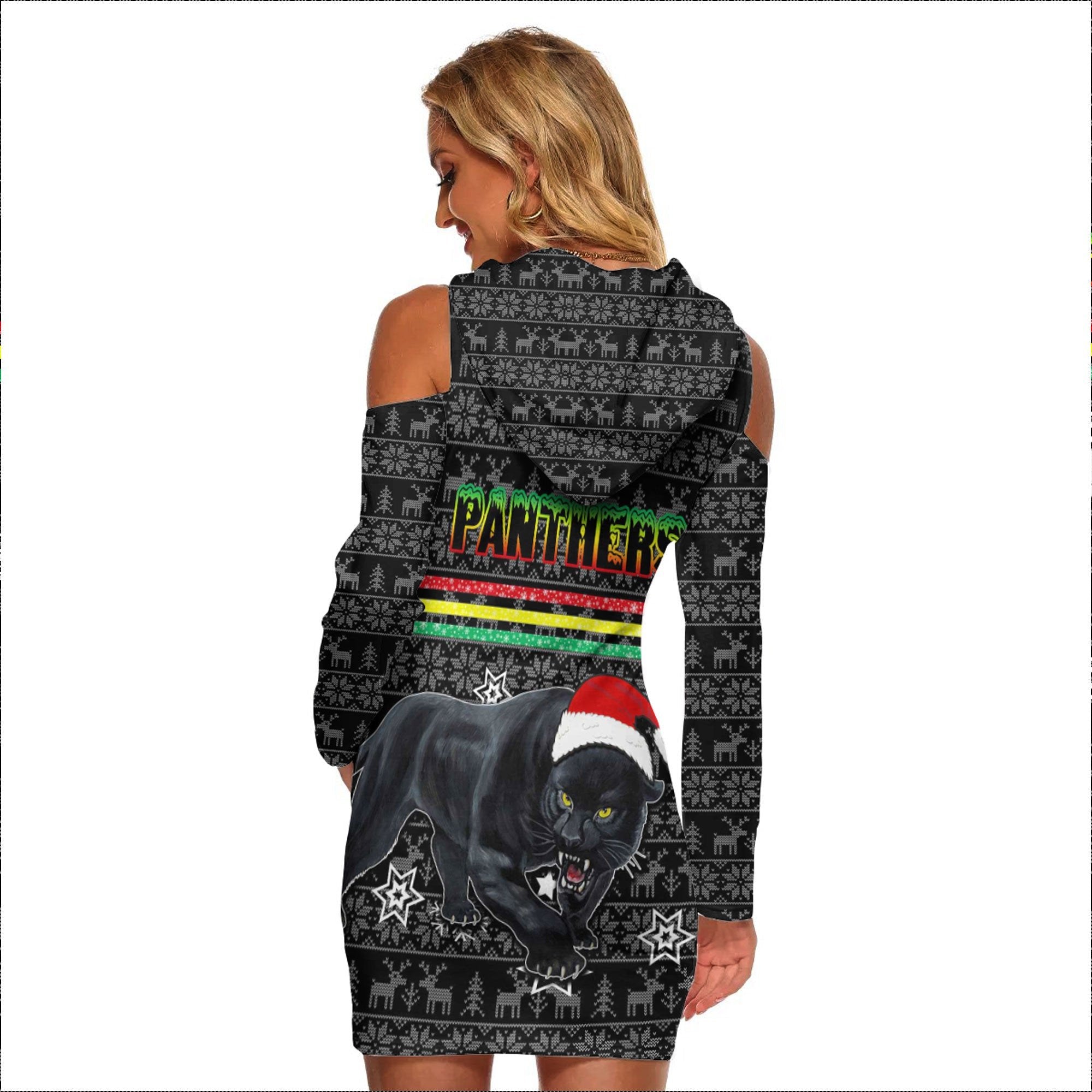 vibe-hoodie-clothing-penrith-panthers-christmas-womens-tight-dress