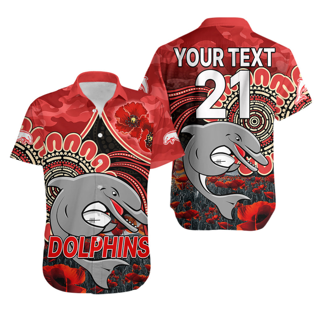 custom-personalised-nrl-anzac-redcliffe-dolphins-poppy-flowers-hawaiian-shirt