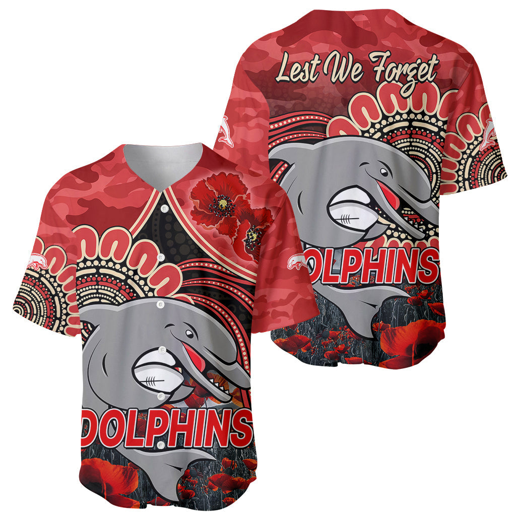 nrl-anzac-redcliffe-dolphins-poppy-flowers-baseball-jersey