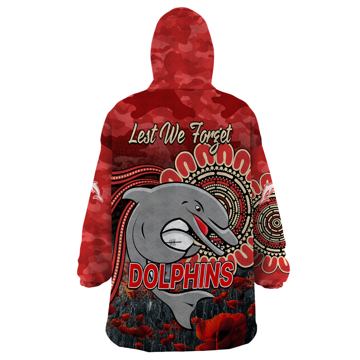 nrl-anzac-redcliffe-dolphins-poppy-flowers-wearable-blanket-hoodie