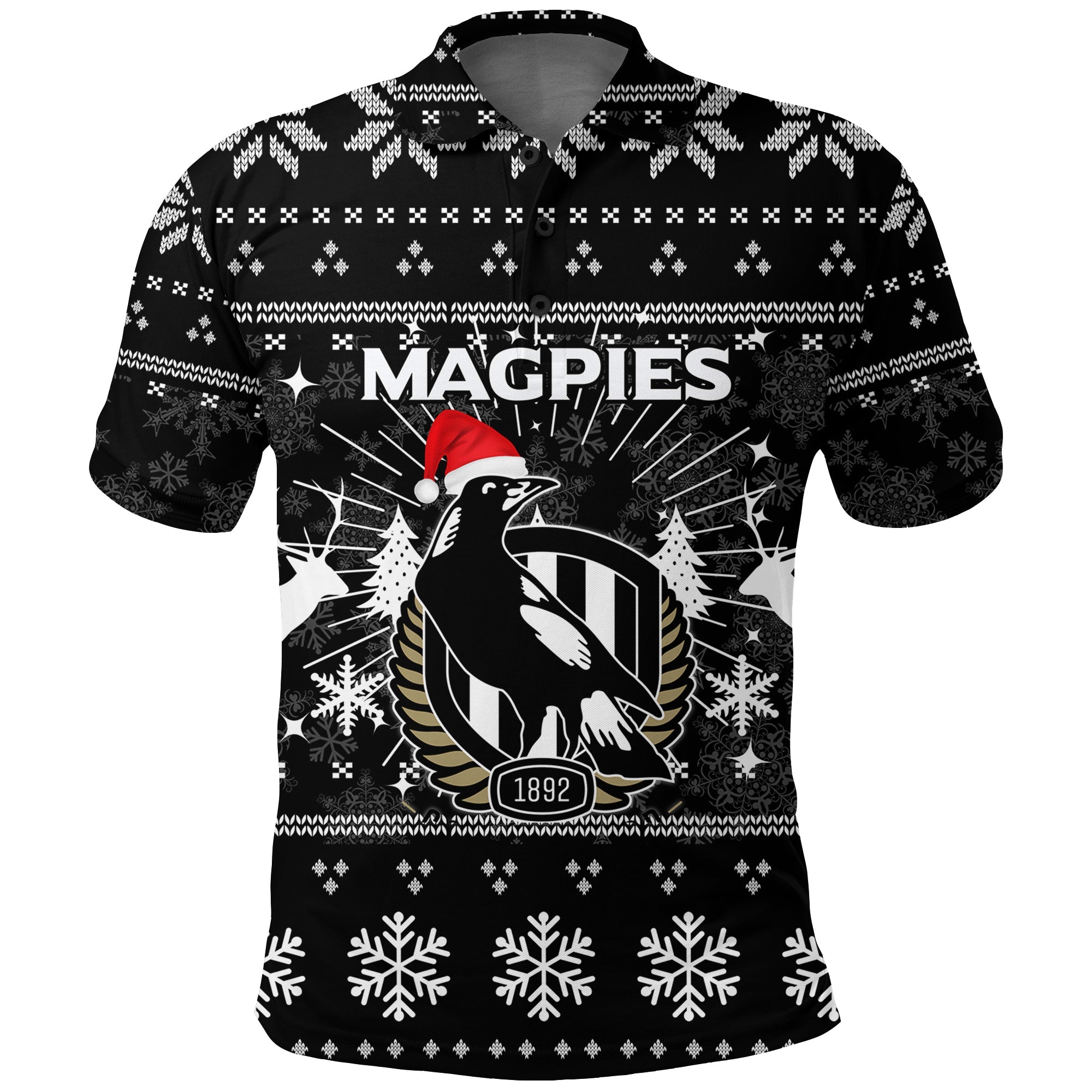 collingwood-magpies-polo-shirt-christmas-ugly-style