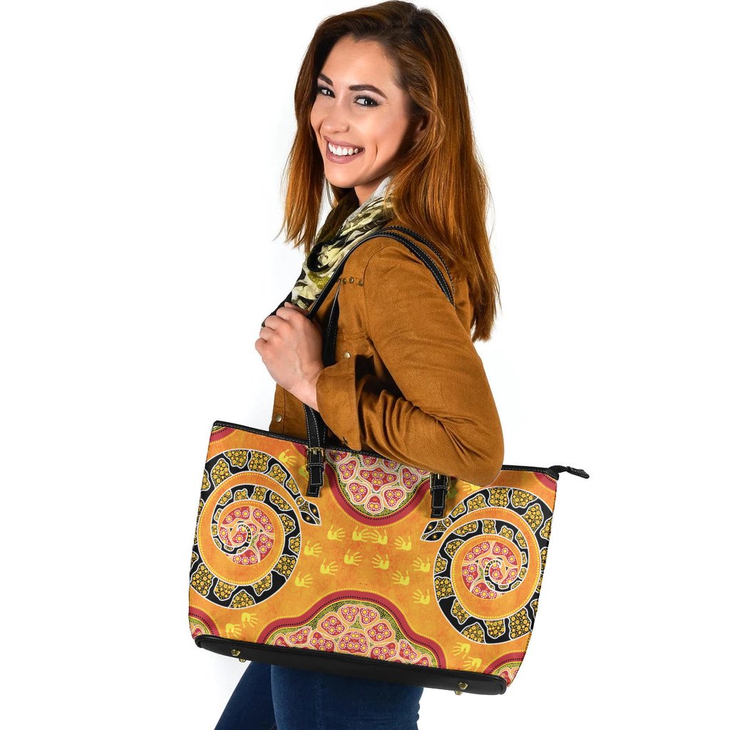 leather-tote-bag-aboriginal-unique-style-snake-orange-color-2021