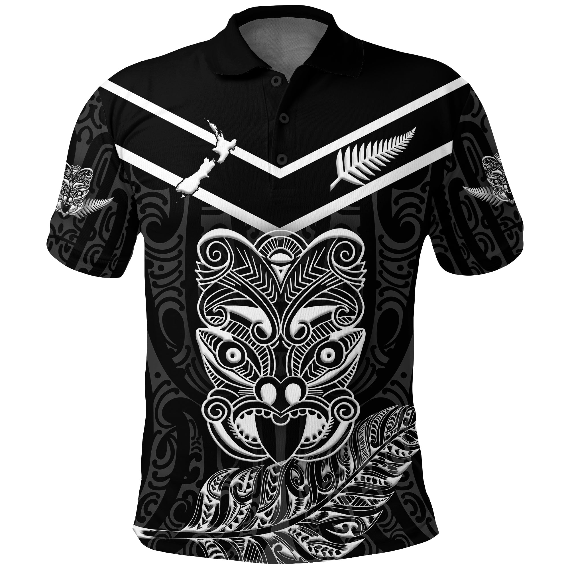 new-zealand-maori-haka-polo-shirt-silver-fern