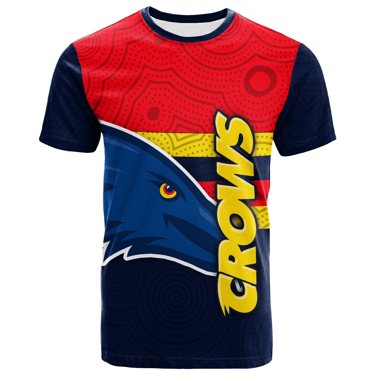 custom-personalised-adelaide-crows-t-shirt-aboriginal-dot-painting