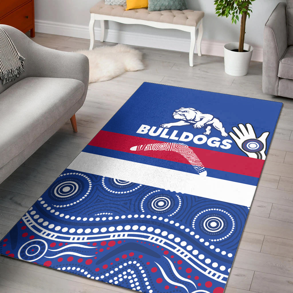 western-bulldogs-area-rug-aboriginal-dot-painting