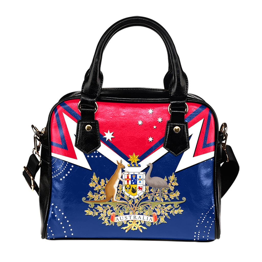 Shoulder Handbag - Australian Coat Of Arms Flag Color - Vibe Hoodie