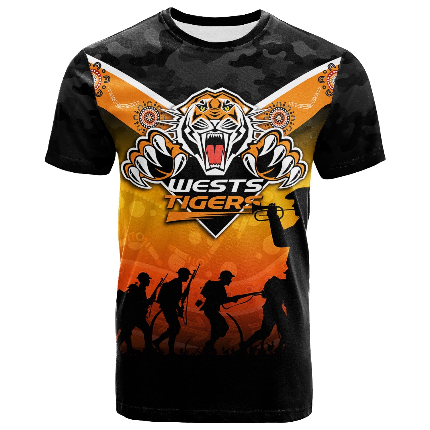 wests-tigers-anzac-day-indigenous-art-t-shirt