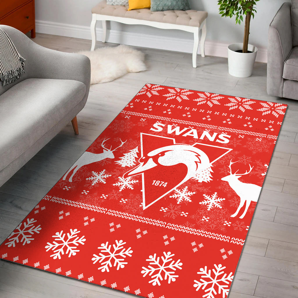 sydney-swans-area-rug-christmas-ugly-style