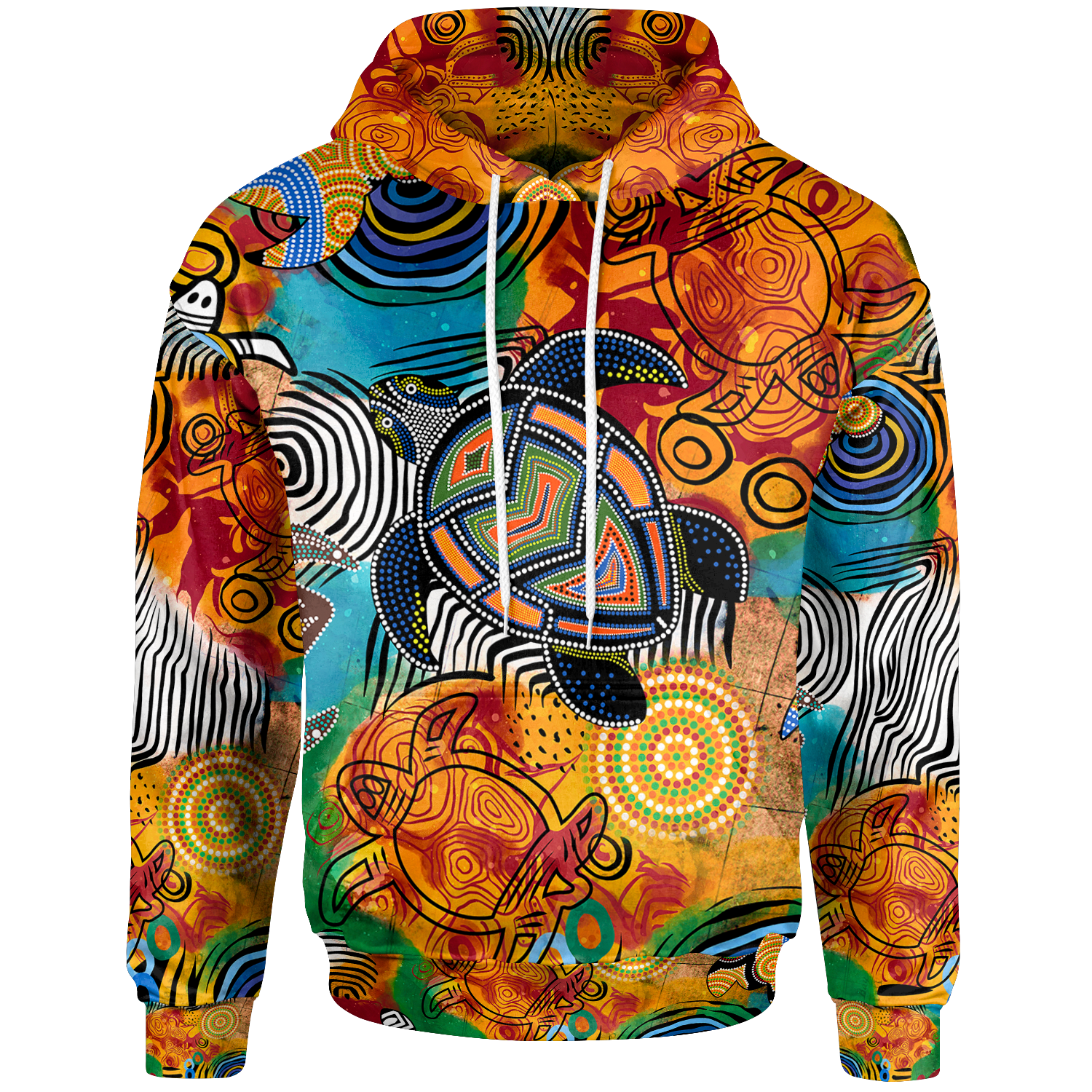 aboriginal-hoodie-turtle-indigenous-art