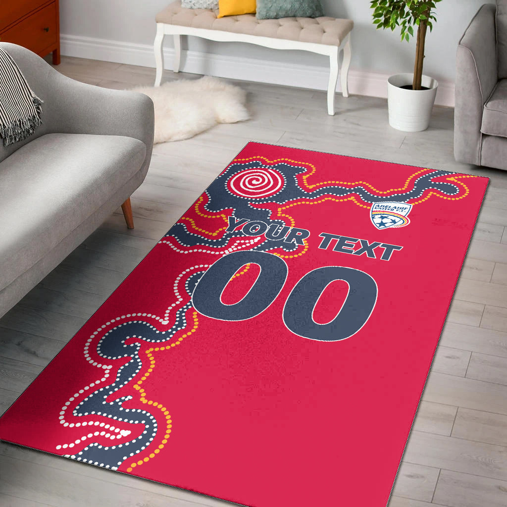 custom-personalised-adelaide-united-area-rug-indigenous-dot-painting-art