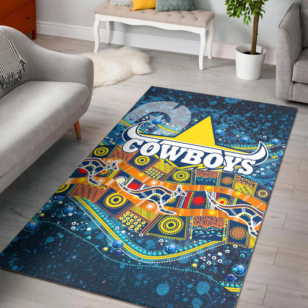 naidoc-week-cowboys-area-rug-aboriginal-dot-painting