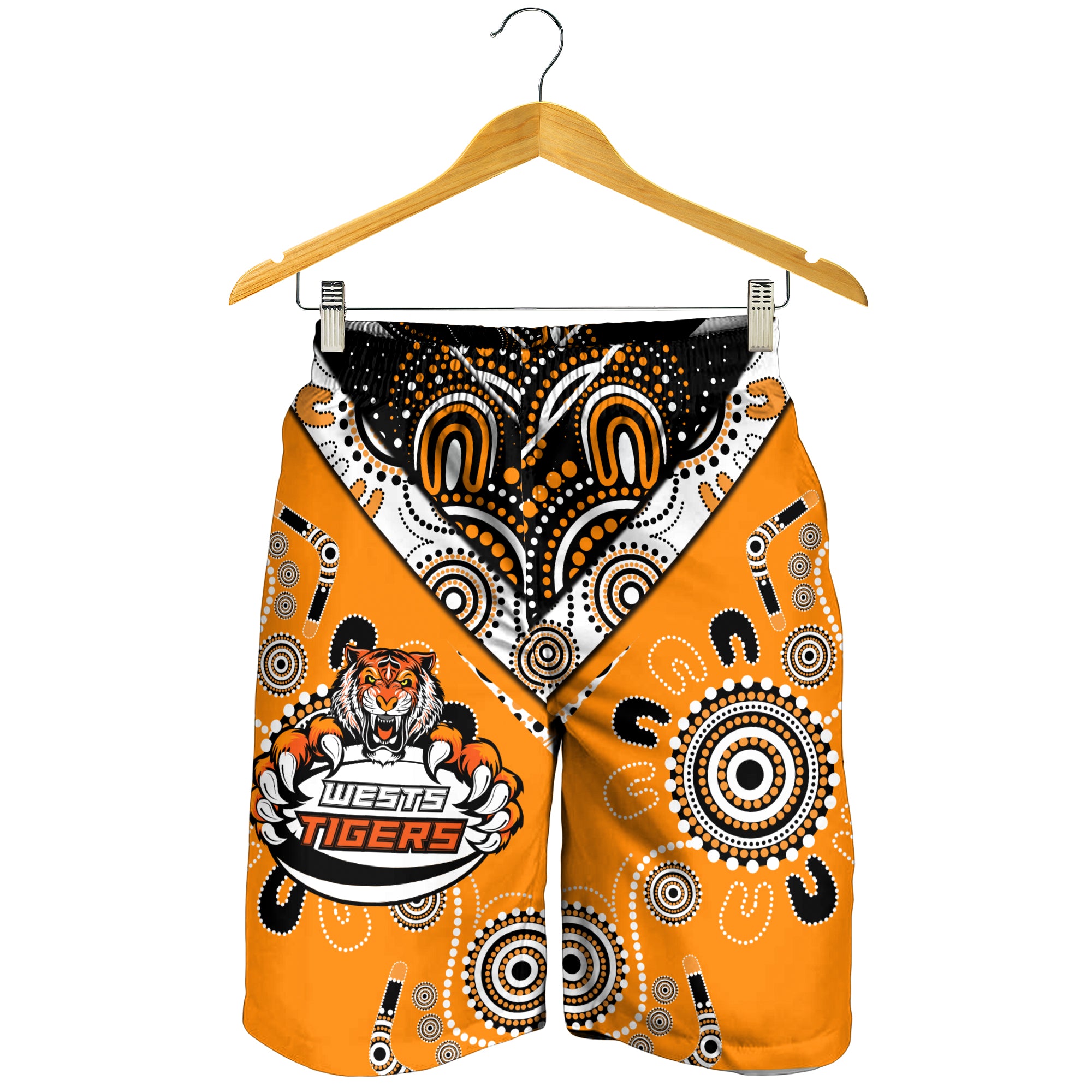 Wests Tiger Rugby Aboriginal Pattern Men Short - LT2