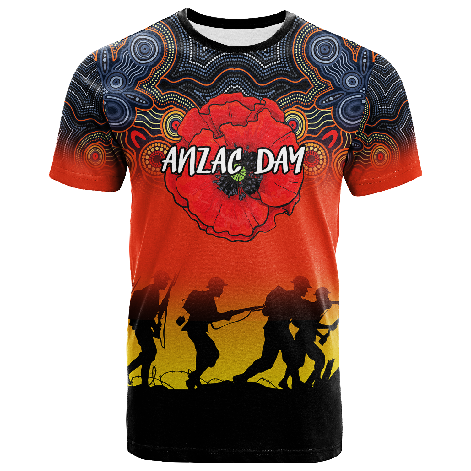 anzac-day-t-shirt-aboriginal-dot-painting-art