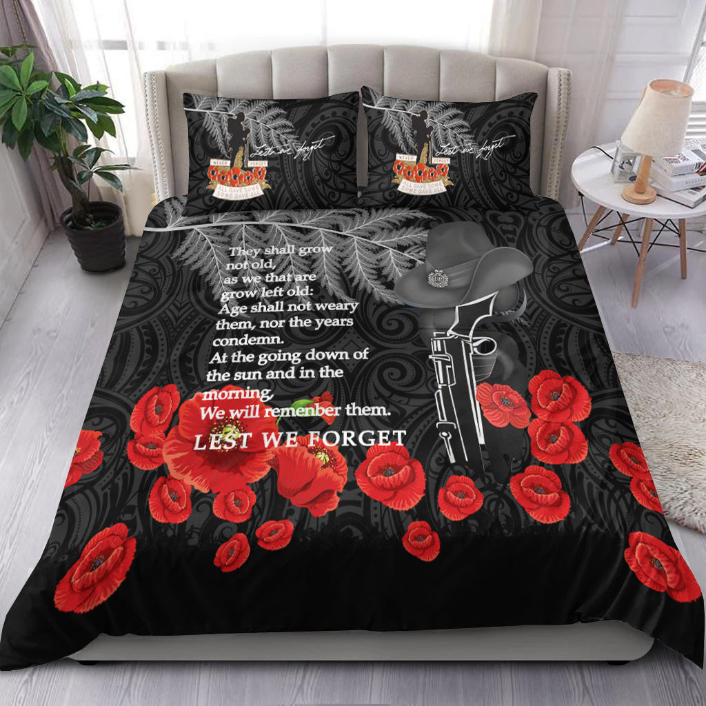 New Zealand Anzac Lest We Forget Remebrance Day Bedding Set