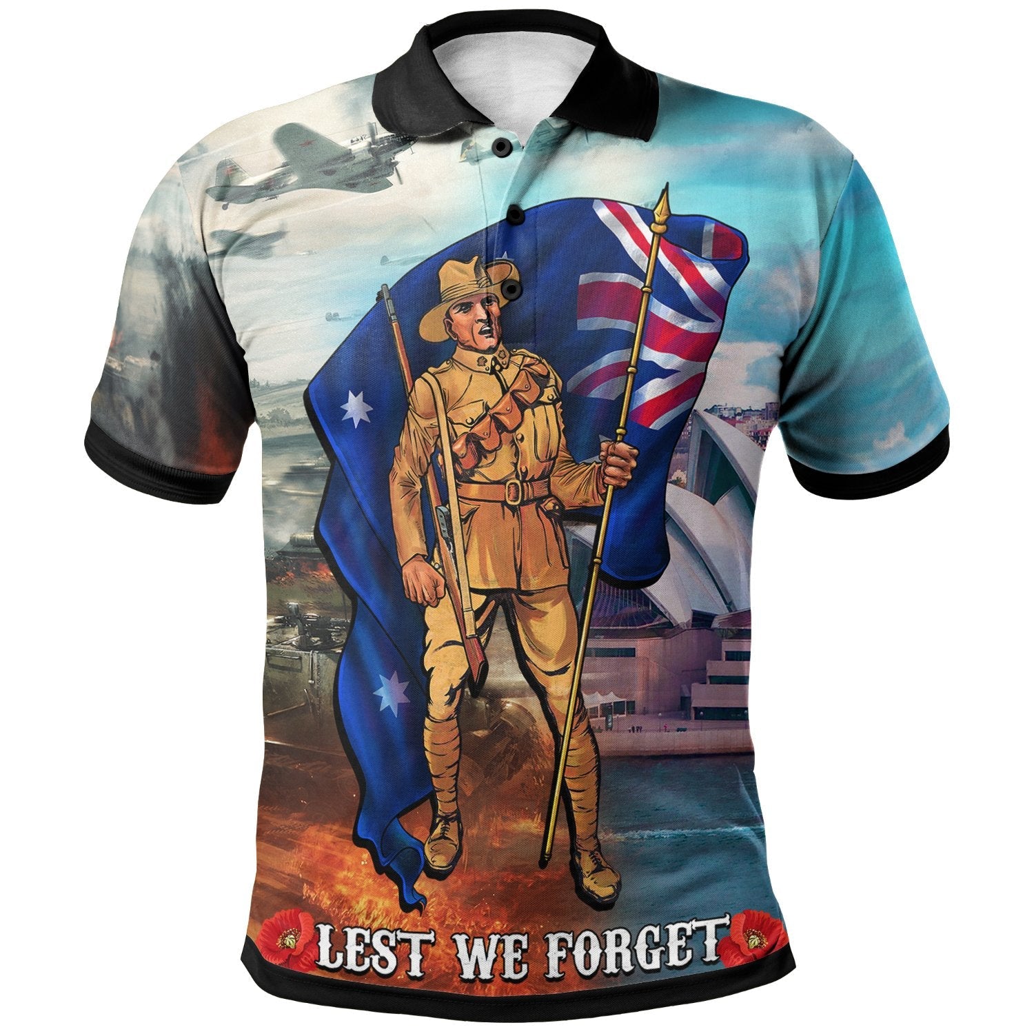 anzac-polo-shirts-australian-soldier