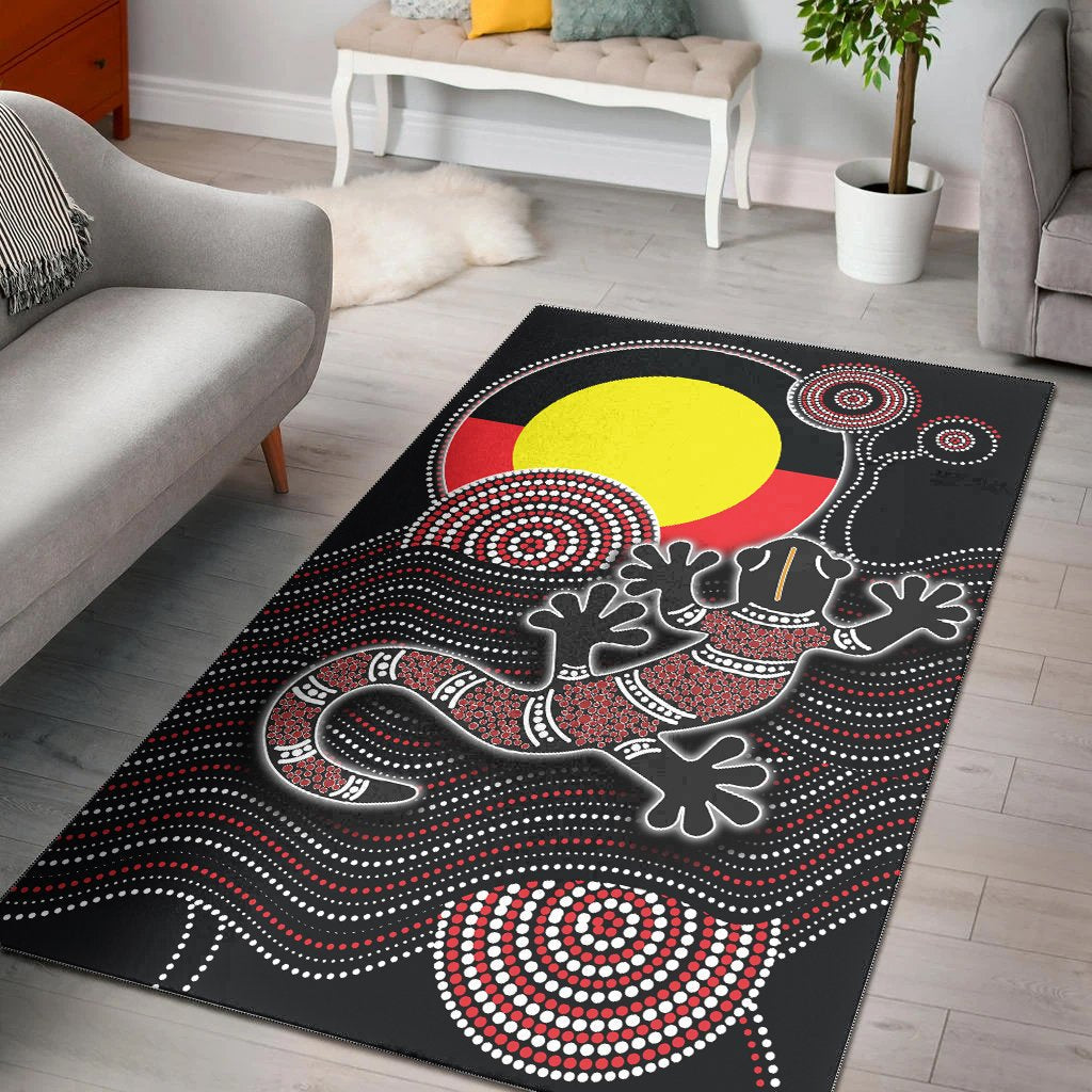 aboriginal-area-rug-aboriginal-gecko-with-sun