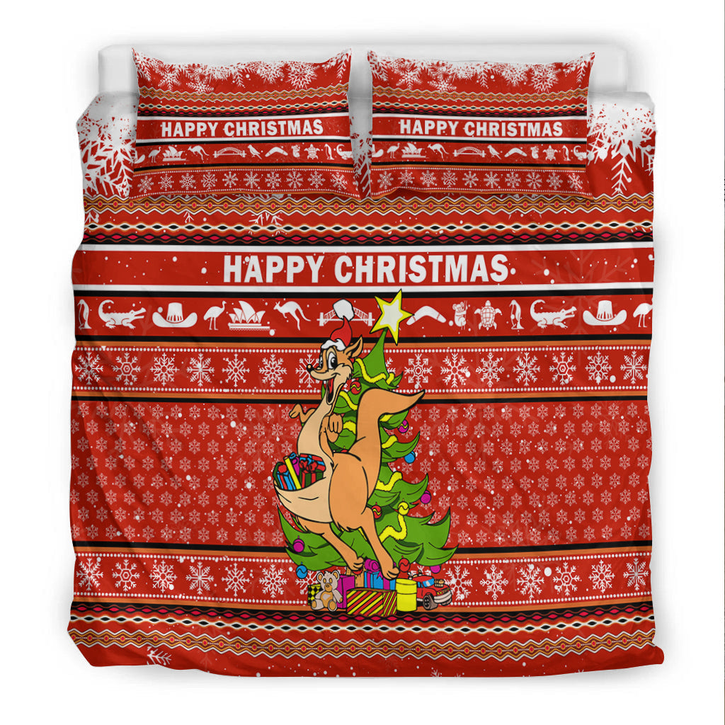 Australia Christmas Kagaroo Aboriginal Pattern