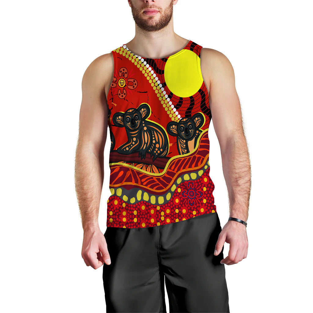 aboriginal-koala-painting-men-tank-top