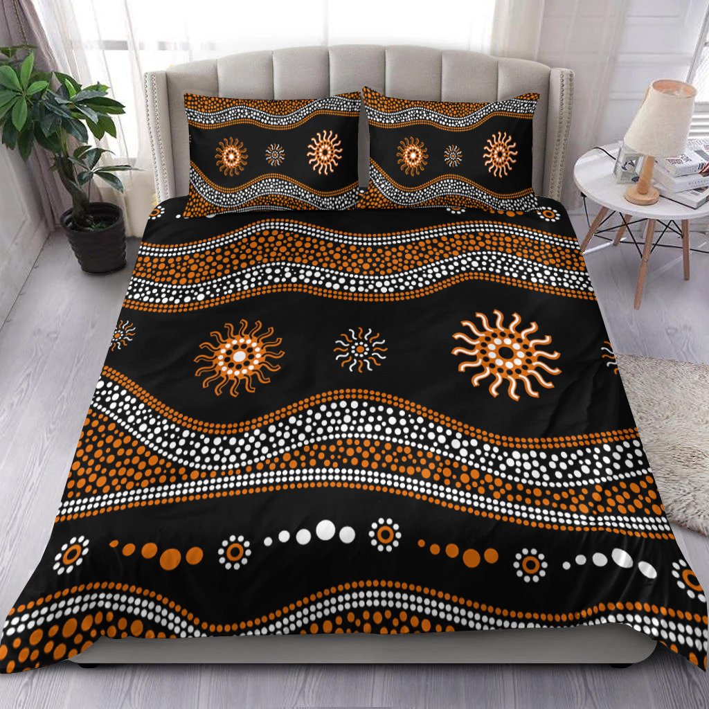 aboriginal-bedding-set-aboriginal-sun-tribal-black