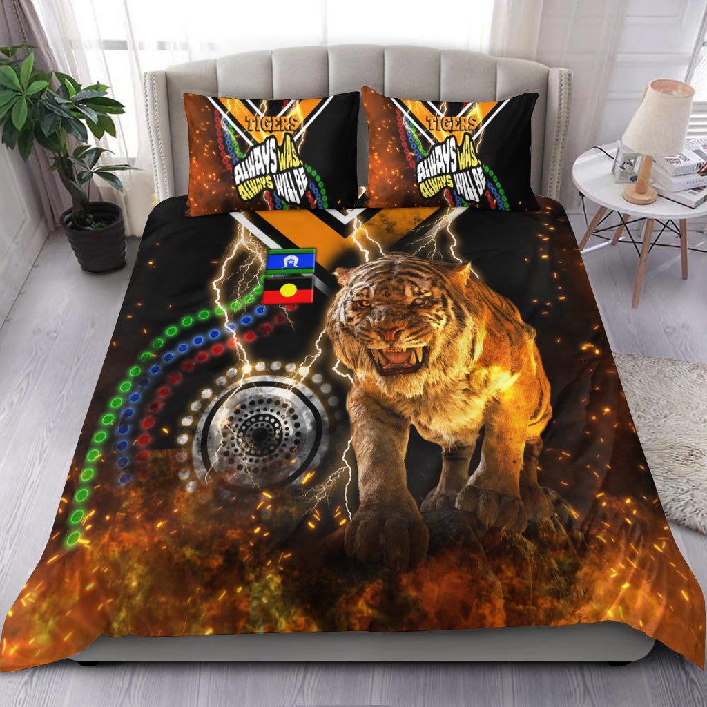 wests-tigers-naidoc-week-bedding-set-version-aboriginal-tiger-3d