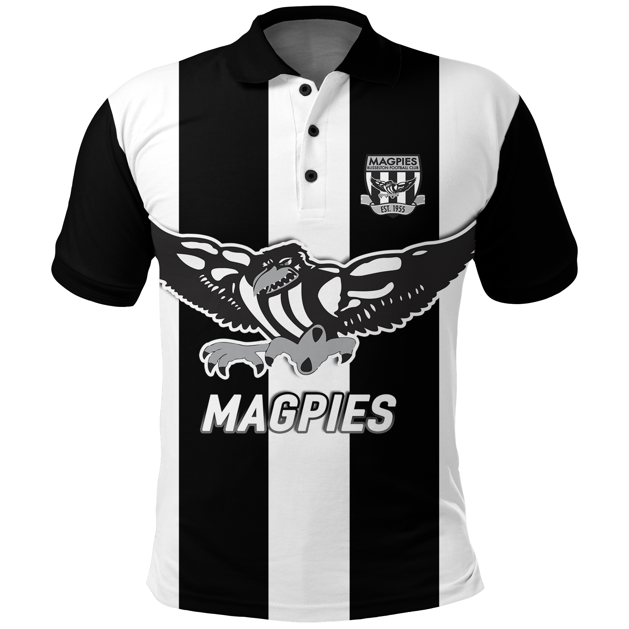 Magpies Busselton Football 2022 Polo Shirt 