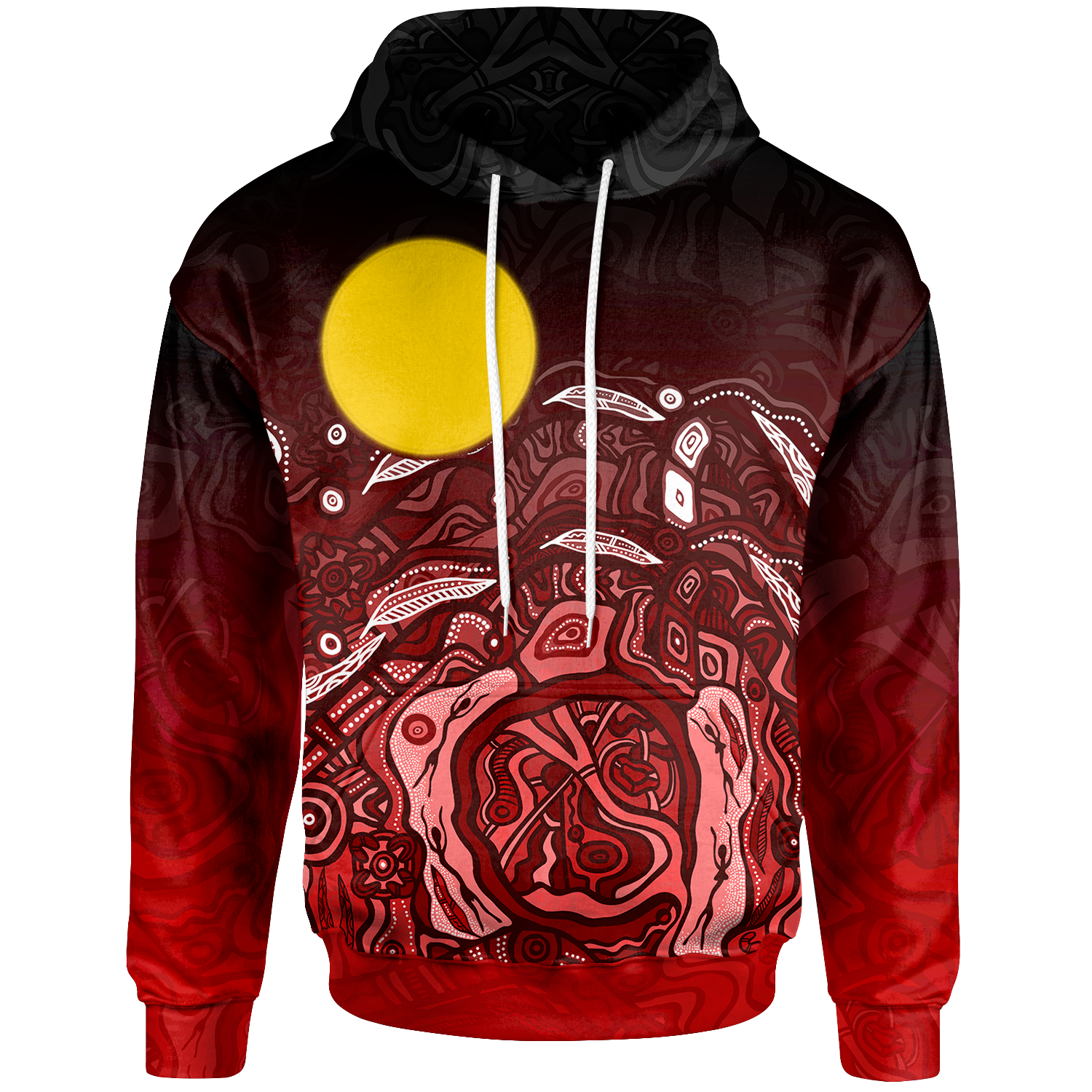 aboriginal-hoodie-red-landscape