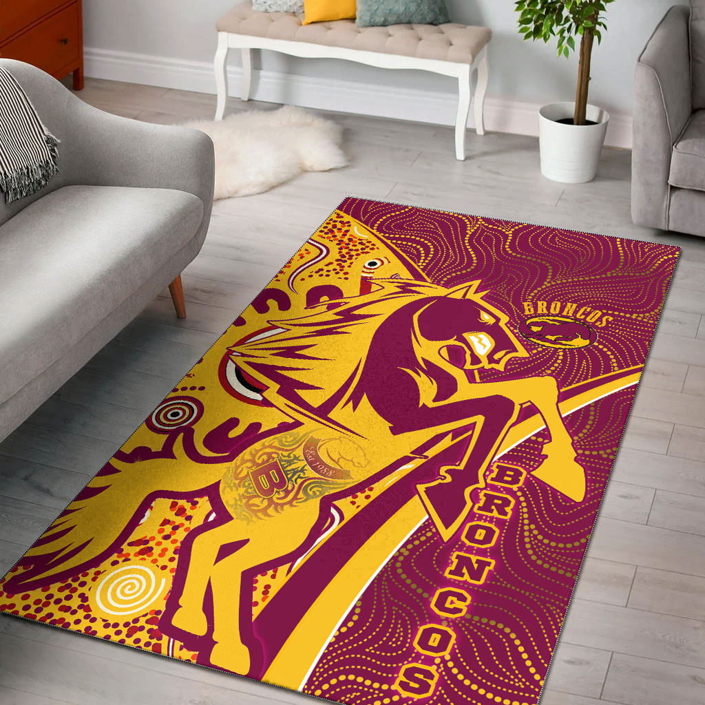 broncos-rugby-area-rug-custom-brisbane-broncos-pride-with-tattoo-and-aboriginal-art-personalised-name-and-number-rug