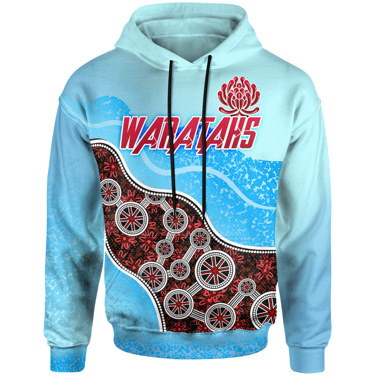 Waratahs Rugby Hoodie - Custom Indigenous Waratahs Hoodie RLT13