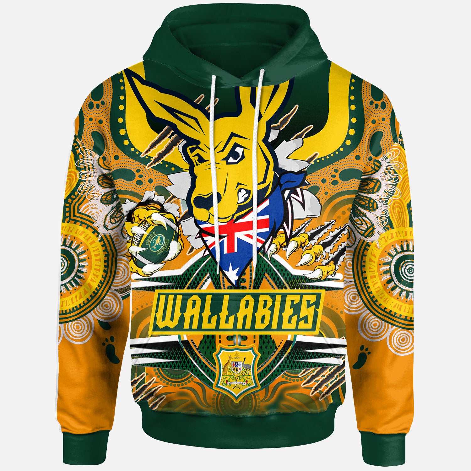 wallabies-rugby-aboriginal-hoodie-custom-super-indigenous-wallabies-championship-scratch-style-hoodie