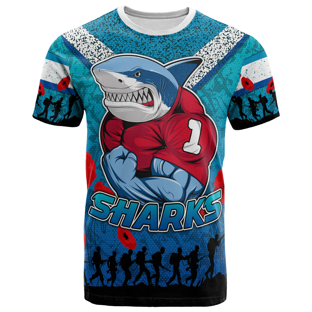 sharks-rugby-t-shirt-custom-anzac-day-sharks-t-shirt